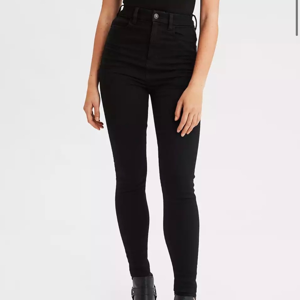 American eagle curvy high rise jegging size black size 4